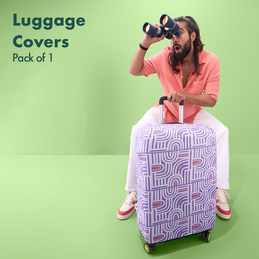 Travel Tango! Luggage Cover, 100% Organic Cotton Lycra, Small Size, Pack of 1