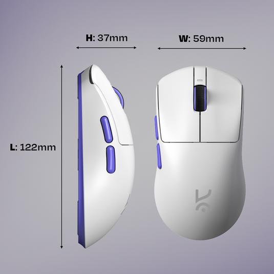 Ikarus White 55g Wireless Gaming Mouse Kreo