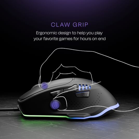 Hawk Gaming Mouse - Black Kreo