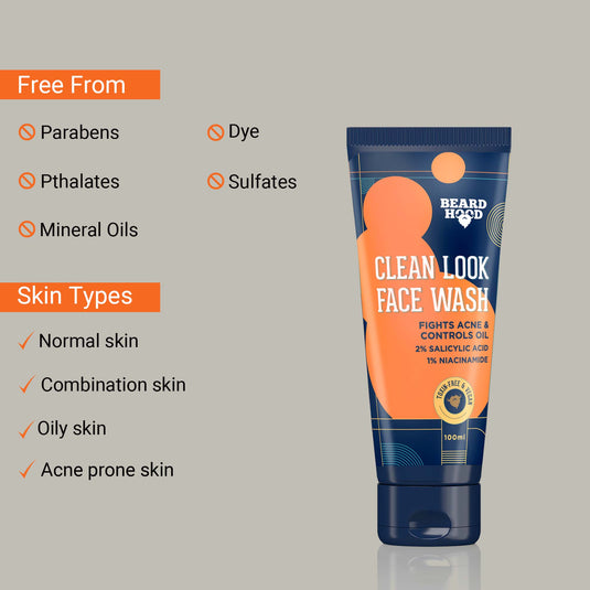 Clean Look 2% Salicylic Acid Face Wash, 100ml