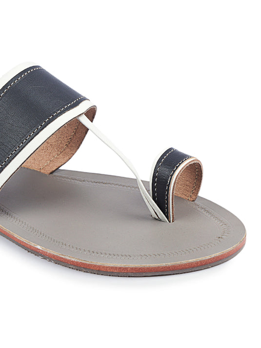 Regular Three Tone - Men Kolhapuri Sandal