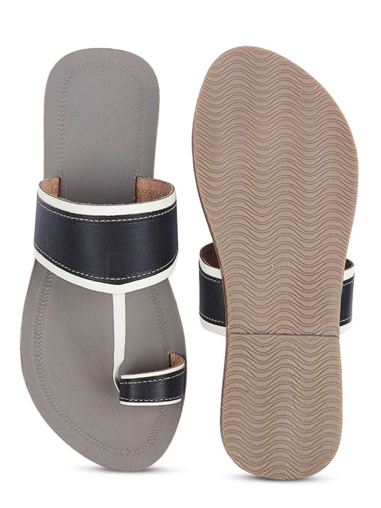 Regular Three Tone - Men Kolhapuri Sandal