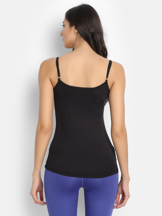 Bamboo Fabric Camisole – Soft, Breathable, Eco-Friendly, and Stylish for All-Day Comfort and Elegance | Black
