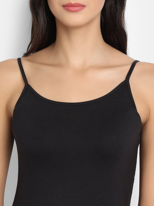 Bamboo Fabric Camisole – Soft, Breathable, Eco-Friendly, and Stylish for All-Day Comfort and Elegance | Black