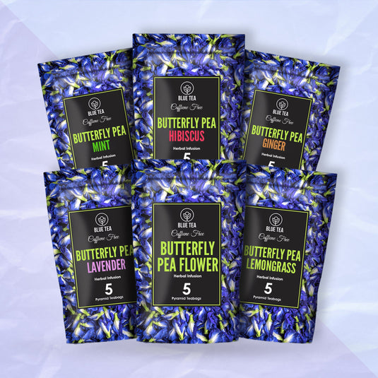 Butterfly Pea Herbal Infusion Sampler Packs - 6 Flavors