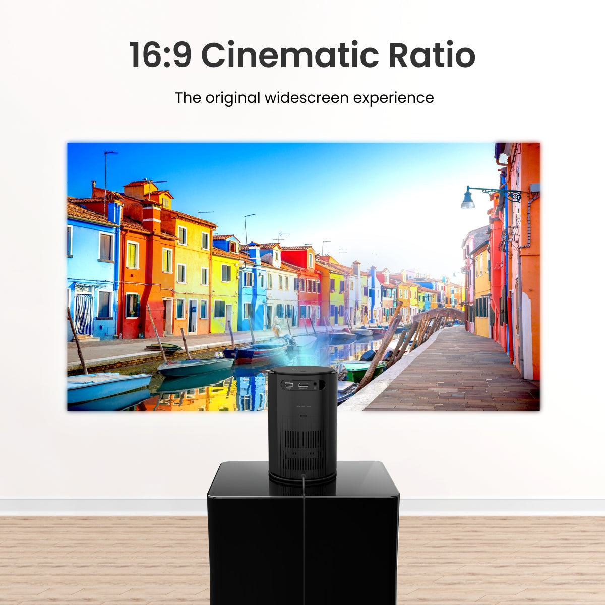 Portronics Beem 410 smart wireless projector has multiple connectivity options to enjoy your cinema any tiime| portable projector with multiple connection options. Black