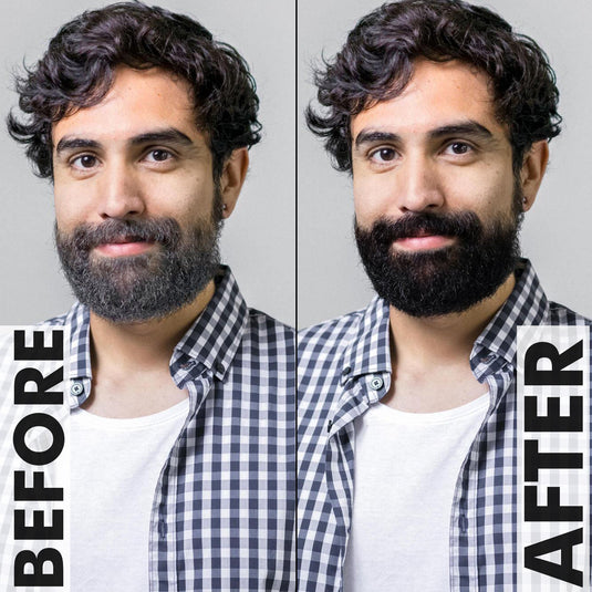 beard color before and after