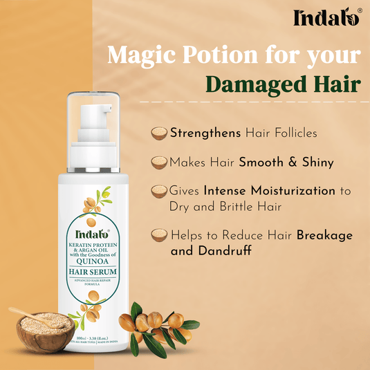 Benefits of Indalo Keratin Quinoa Protein Hair Serum