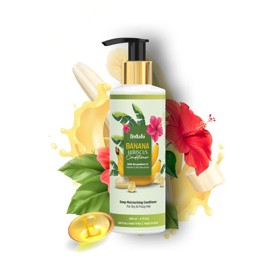 Banana Hibiscus Shampoo for Smooth and Shiny Hair Flaunts - 200ml