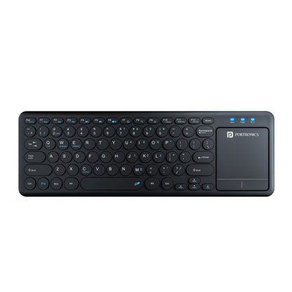 Black Portronics Bubble Pro Bubble Pro Wireless Keyboard with Touchpad