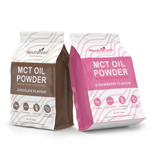 NeutraLeaf MCT Oil Powder | Helps To Get Slim | Instant Energy and Focus | Keto & Paleo Friendly | Improves Brain Function | 500gm