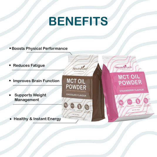 NeutraLeaf MCT Oil Powder | Helps To Get Slim | Instant Energy and Focus | Keto & Paleo Friendly | Improves Brain Function | 500gm