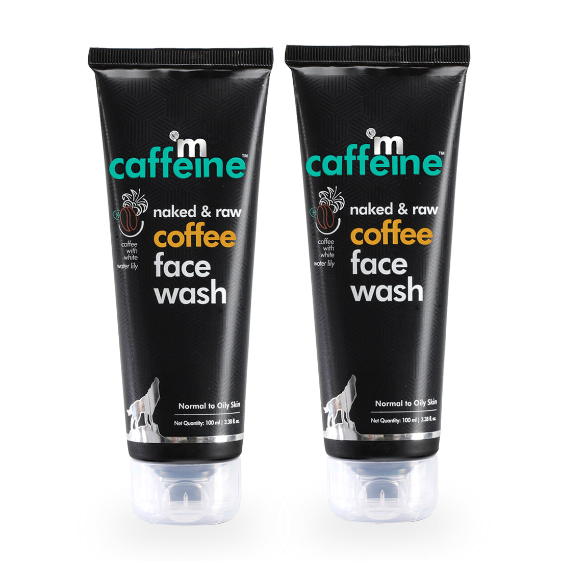 mCaffeine Naked & Raw Coffee Face Wash (Pack of 2)