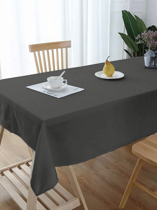 Lushomes center table cover, Dark Grey, Classic Plain Dining Table Cover Cloth,  table cloth for centre table, center table cover, dining table cover (Size 36 x 60â€?, Center Table Cloth)