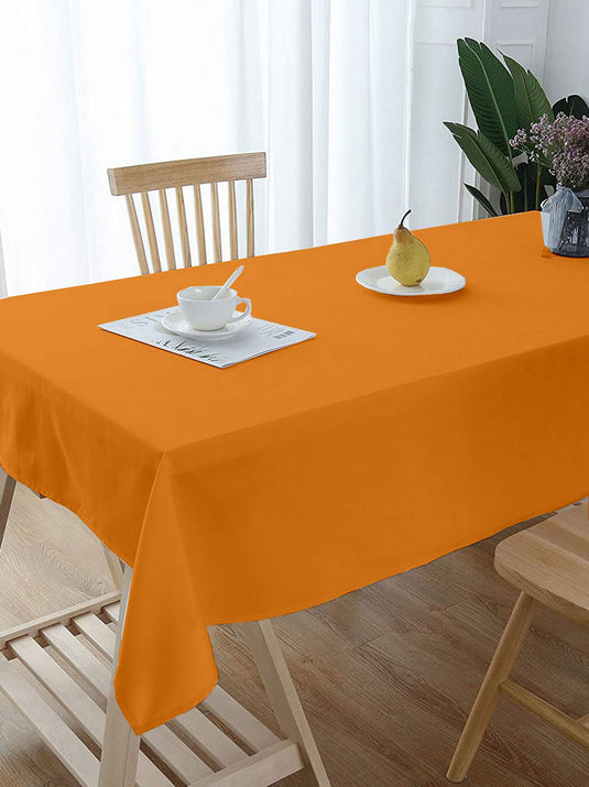 Lushomes center table cover, Fancy Orange, Classic Plain Dining Table Cover Cloth,  table cloth for centre table, center table cover, dining table cover (Size 36 x 60â€?, Center Table Cloth)