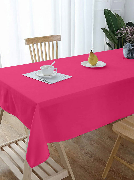 Lushomes center table cover, Rose Pink, Classic Plain Dining Table Cover Cloth,  table cloth for centre table, center table cover, dining table cover (Size 36 x 60â€?, Center Table Cloth)