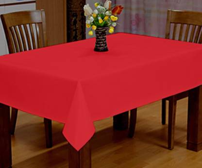 Lushomes side table cover, Tomato Red Classic Plain Cotton Dining Table Cloth ,Home Decor Items, Side Table Cover, small table cover, tea table cover(Size 40 x 40â€?, Side Table Cover)