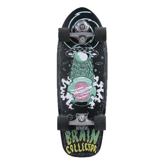 Grand Gopher Surf Skate-Brain Collector Green- 28 Inches (Best Size for Girl)