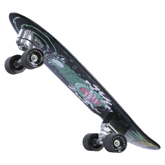 Grand Gopher Surf Skate-Brain Collector Green- 28 Inches (Best Size for Girl)