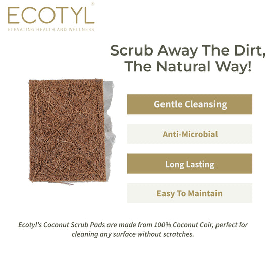 Coconut Coir Scrubber - Set of 5