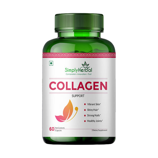 Simply Herbal Collagen Support With Vitamin C & White Kidney Beans 1000mg -60 Capsules