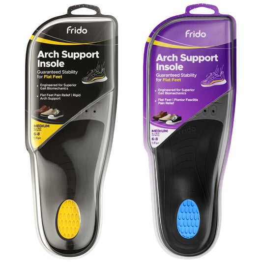 Frido Arch Support Insoles Rigid + Semi Rigid Combo