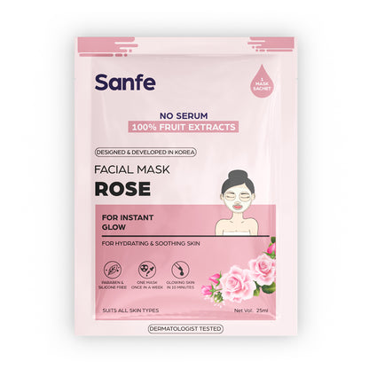 Sanfe Instant Glow Rose Facial Mask