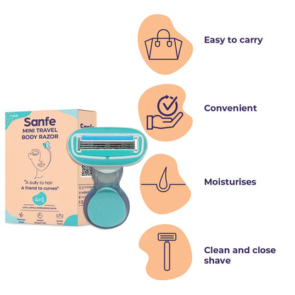 Sanfe Mini Body Razor for Women's Hair Removal