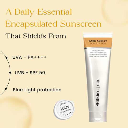 Care Addict Encapsulated Sunscreen SPF 50 PA++++ | 50g & 150g sizes