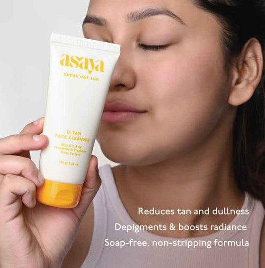 Asaya face wash is good for reducing tan, dullness, depigmentation, radiant & glowing skin