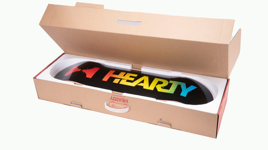 Hearty Pro-Complete Skateboard Pack- Unassembled- 8.0" -Neon Logo Black