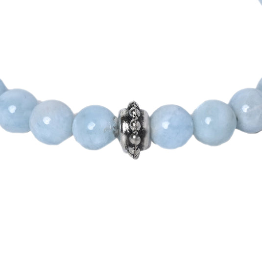 Aquamarine Stone Certified Gemstone Bracelet