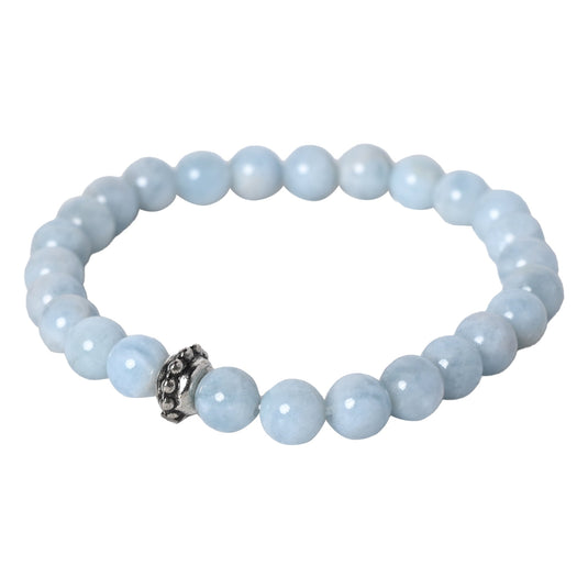 Aquamarine Stone Certified Gemstone Bracelet