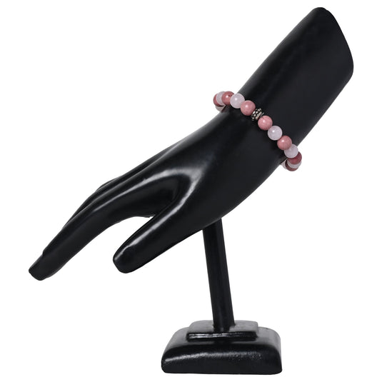 Healing gemstone bracelet Rose Quartz and Rhodonite