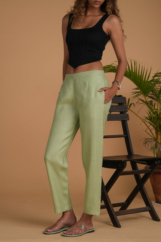 Women Canhamo Pista Pant with pocket