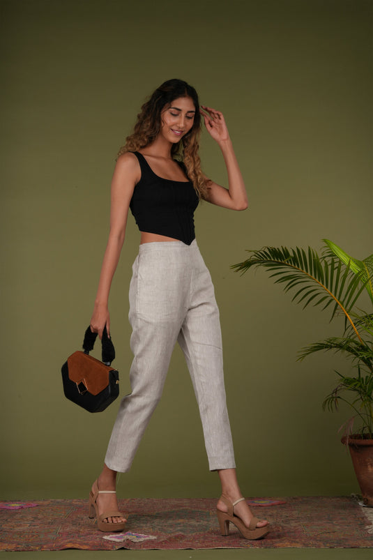 affordable premium women beige lounge pant