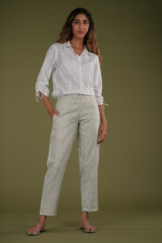 Ecentric Women Whispering Olive Hemp Lounge Pant