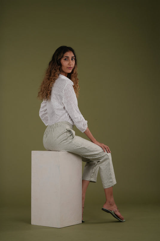 stylish Women Whispering Olive Lounge Pant