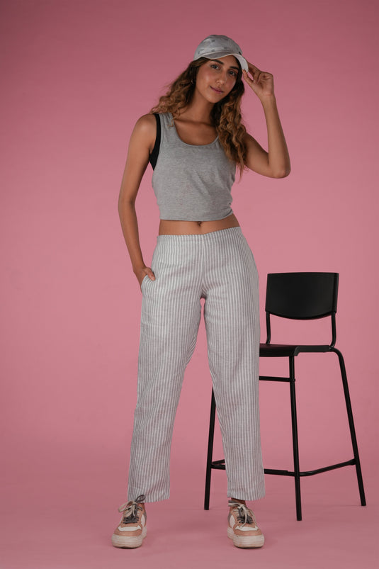 Women Whispering Grey Hemp Lounge Pant