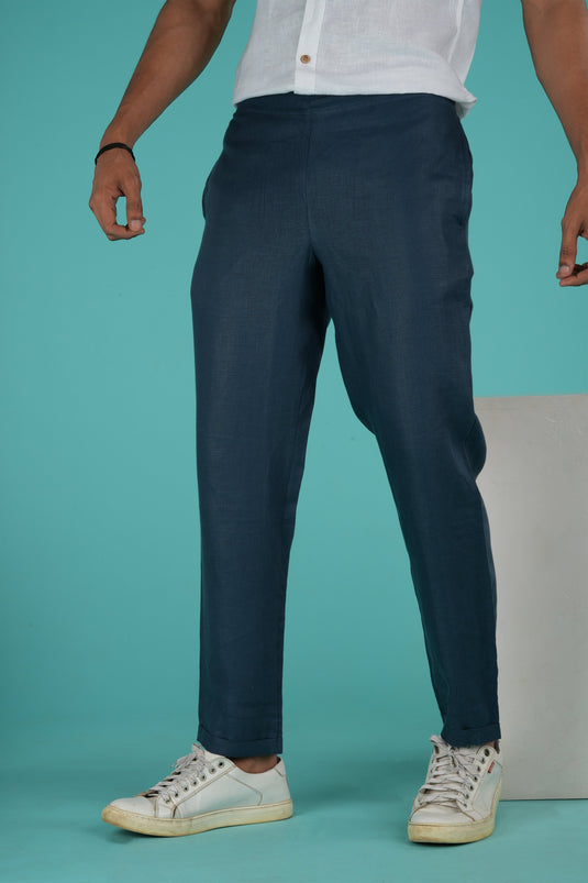 men blue pant