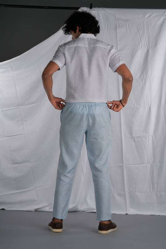 versatile men sky blue lounge pant