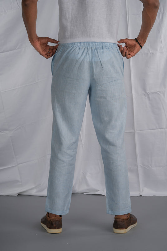 sky blue men pant