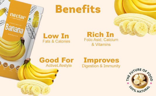 Freeze Dried Banana by Nectar Superfoods