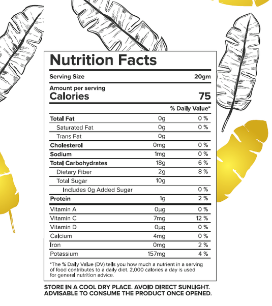 Freeze Dried Banana by Nectar Superfoods