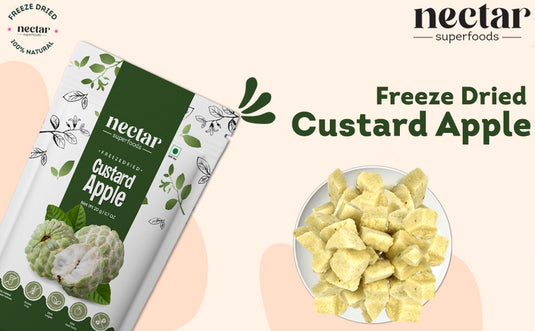 Freeze Dried Custard Apple by Nectar Superfoods