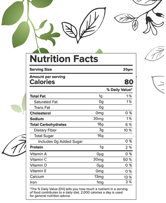 Freeze Dried Custard Apple by Nectar Superfoods