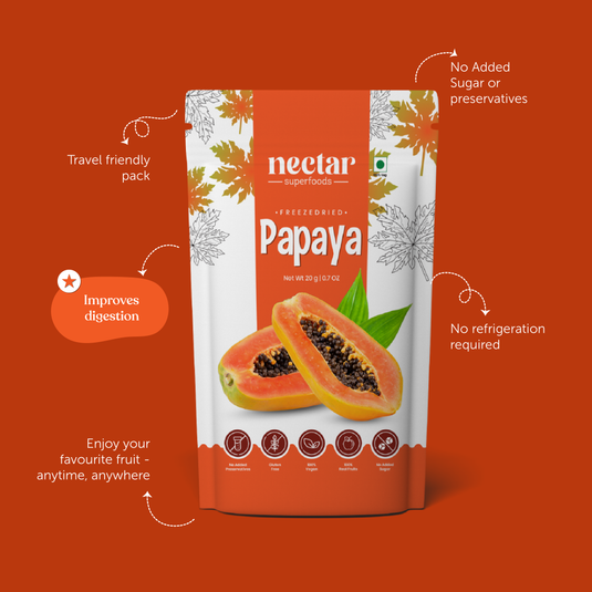 Freeze Dried Papaya by Nectar Superfoods