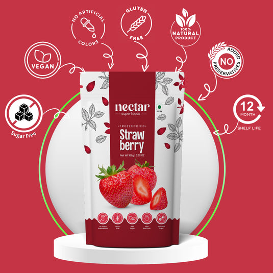 Freeze Dried Strawberry by Nectar Superfoods