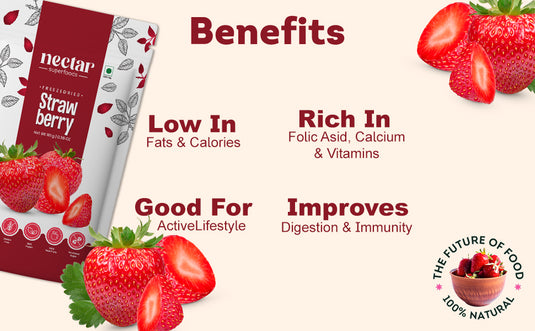 Freeze Dried Strawberry by Nectar Superfoods