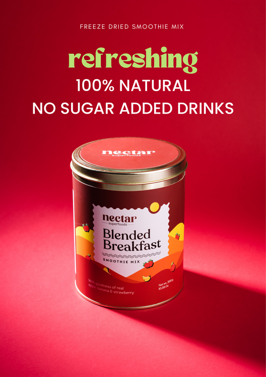 Blended Breakfast smoothie by nectar superfoods